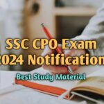SSC CPO Exam 2024 Notification