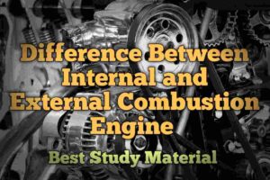 Difference between internal and external combustion engine