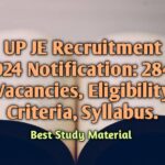 UP JE Recruitment 2024